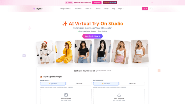 Tryonr - AI Product Photography | Virtual Try-On Studio screenshot 2