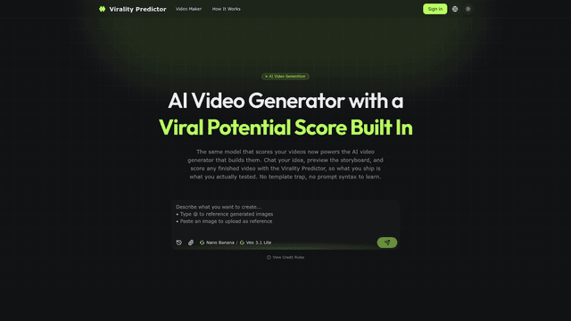 AI Video Generator with a Viral Score | Virality Predictor screenshot 2