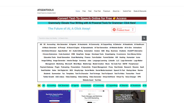 ATOZAITOOLS - Discover the Best AI Tools and Technologies screenshot 1