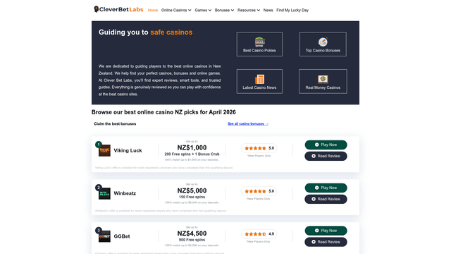Best Online Casinos in New Zealand with Bonuses screenshot 2