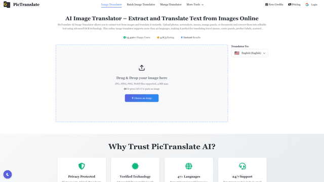 AI Image Translator | PicTranslate AI screenshot 1