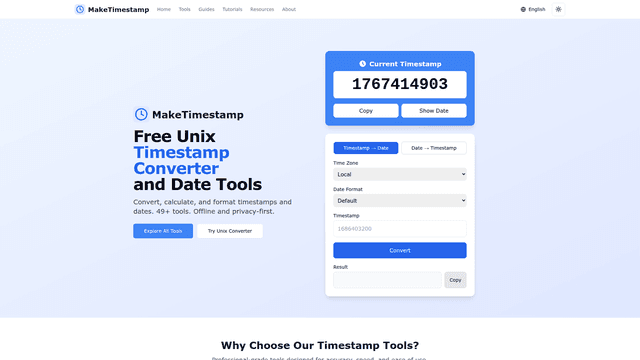 MakeTimestamp screenshot 1
