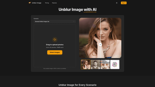 Unblur Image - Remove Blur From Images Online screenshot 2