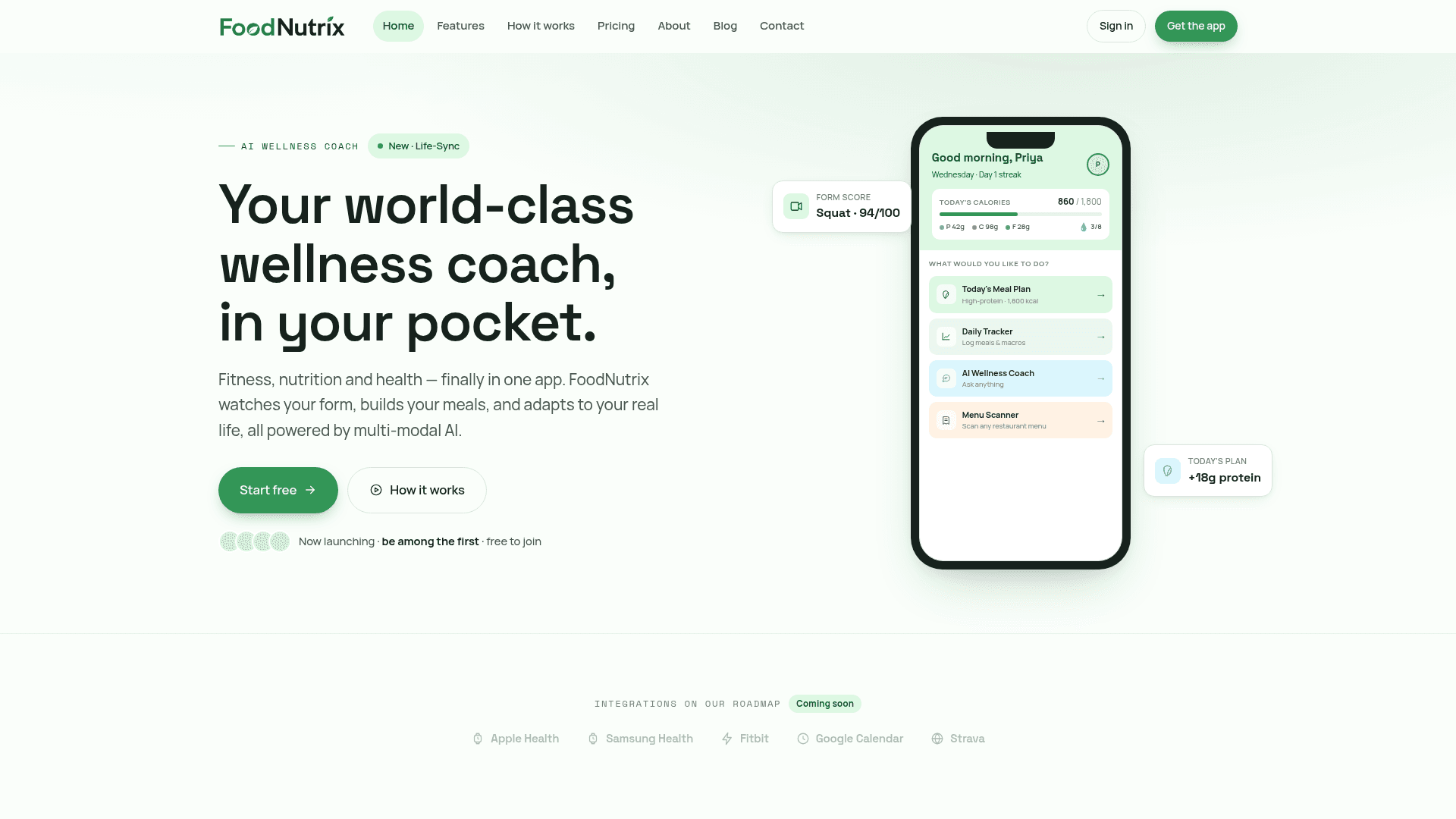 FoodNutrix — Your AI Wellness Coach, in Your Pocket screenshot 2