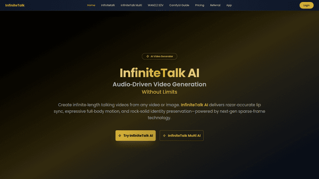 InfiniteTalk AI screenshot 1