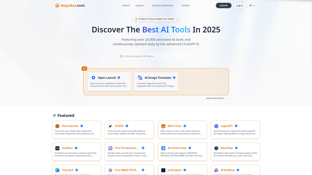MagicBox.tools | Discover the best AI tools in 2025 screenshot 2