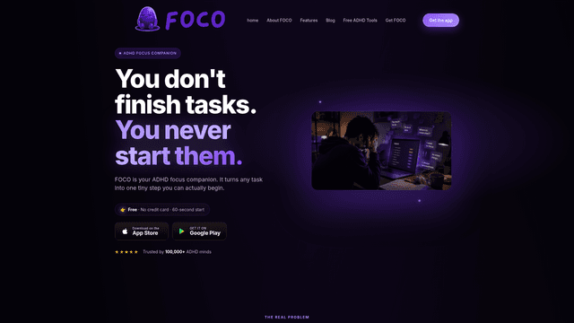 foco adhd planner screenshot 2