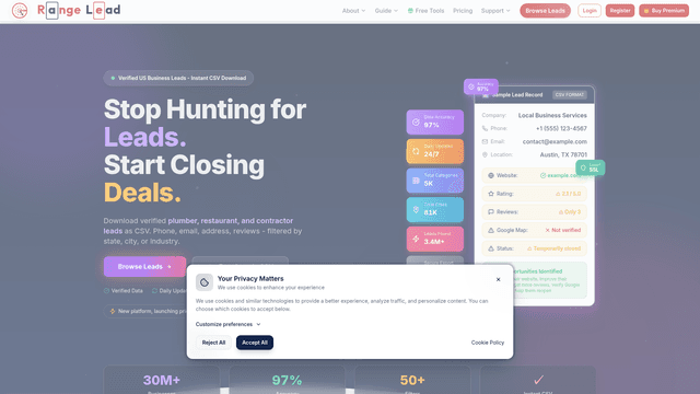 RangeLead screenshot 2