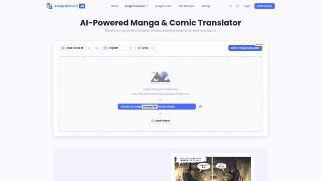 AI Manga Translator - Translate Manga & Comics Online screenshot 2