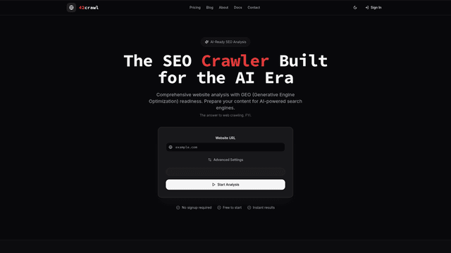 42crawl screenshot 1
