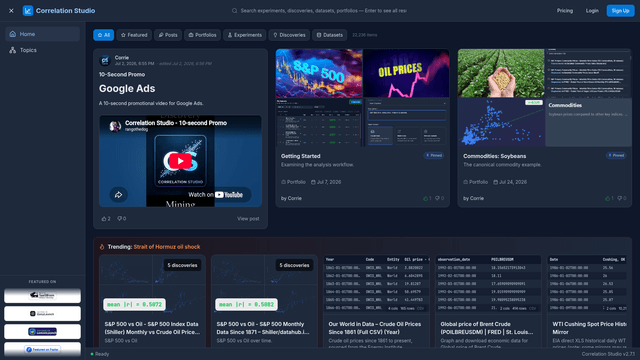 Correlation Studio — Discovery Mining • Causation Analysis screenshot 2