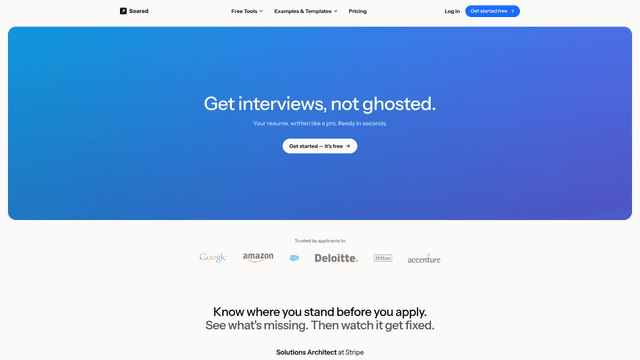 Soared - AI Resume Tailoring That Sounds Human screenshot 2