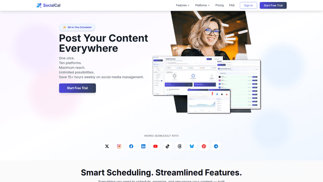 SocialCal - Schedule Posts Across All Social Media Platforms screenshot 1