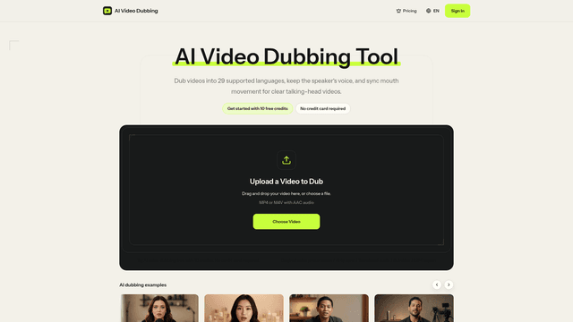 AI Video Dubbing screenshot 1
