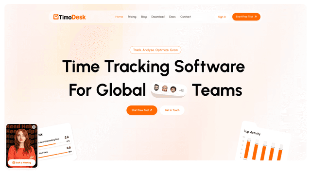 TimoDesk - Time Tracking Software For Global Teams screenshot 2