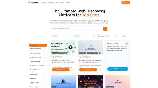Webspot screenshot 2