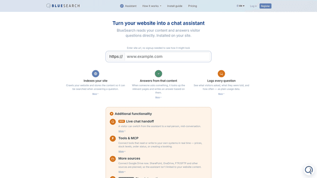 BlueSearch screenshot 1