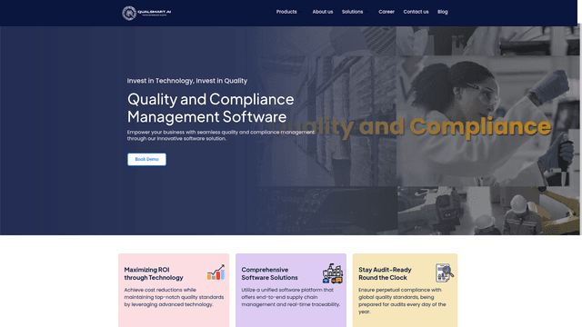 Quality and Compliance Management Software | QualSmart screenshot 1