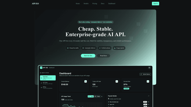APIXO - AI api platform screenshot 1
