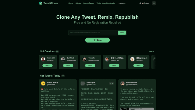 TweetCloner - Free X Clone, Remix and Republish Tool screenshot 2