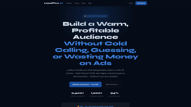LeadFlux AI — Automated Lead Generation + Nurture Engine screenshot 1