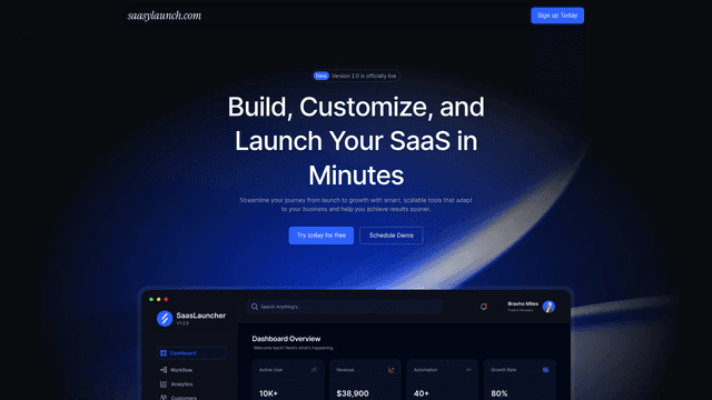 Saasy Launch screenshot 1