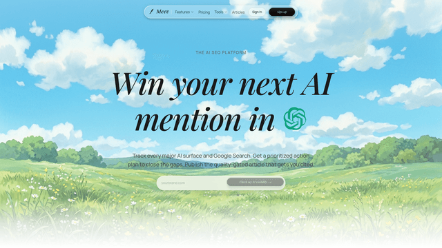 Meev — AI Visibility Tool: Get Cited in ChatGPT & AI Search screenshot 2
