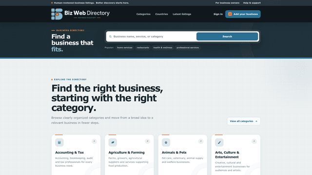 Biz Web Directory | Business Directory & Company Listings screenshot 1