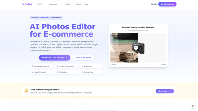 AI Photos Editor for E-commerce | ECFotos screenshot 2