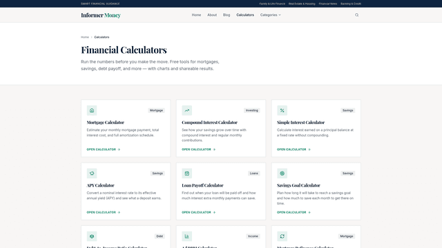 Financial Calculators - Informer Money screenshot 2