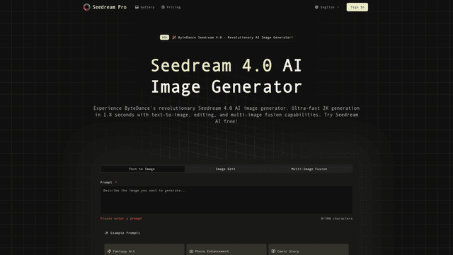 Seedream Pro - AI Image Generator by ByteDance screenshot 1