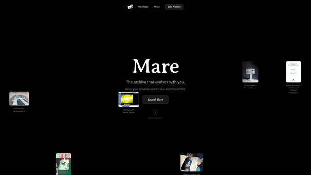 Mare - The archive that evolves with you. screenshot 2