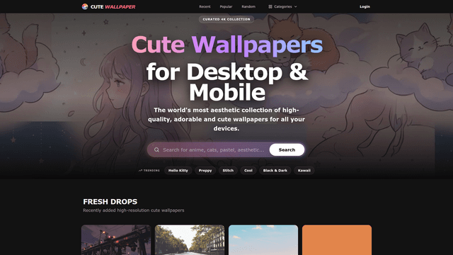 CuteWallpaper.site – Free HD & 4K Cute Wallpaper Download screenshot 2