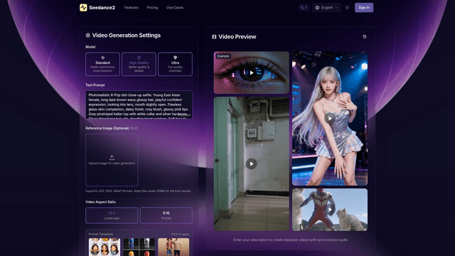 Seedance2.0 screenshot 1