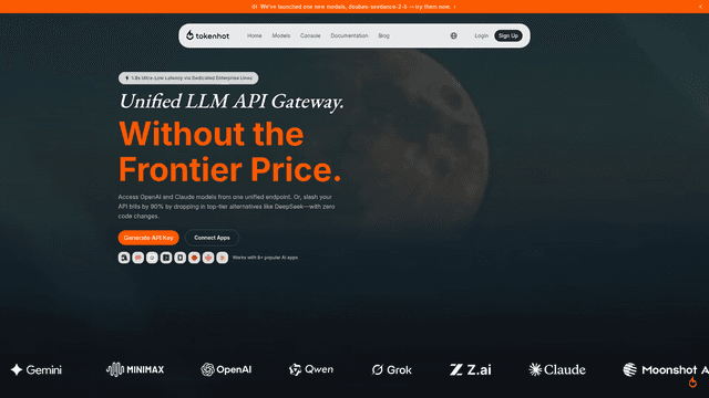 Tokenhot LLM API Gateway screenshot 2