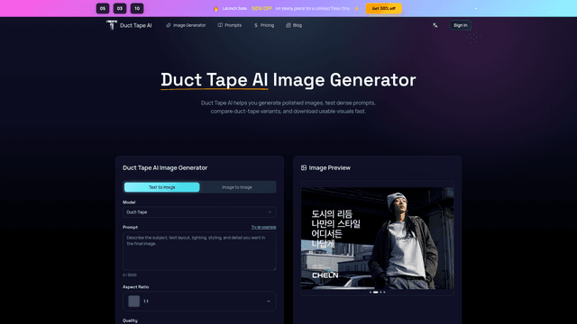 Duct Tape AI: Free #1 Duct Tape AI Image Generator Online screenshot 2