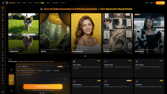 Voor AI: AI Video, Image & Audio Generator screenshot 2