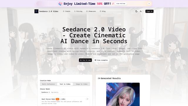 Seedance 2.0 Video - Create AI Dance Videos Free screenshot 2