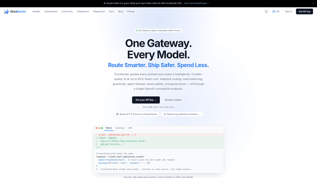 OrcaRouter screenshot 2