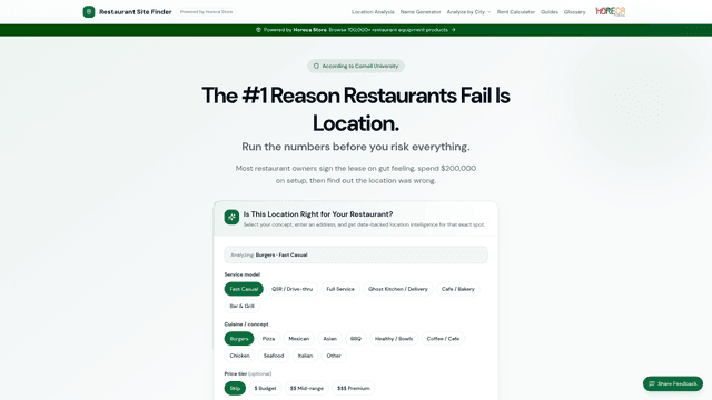 Restaurant Site Finder screenshot 2