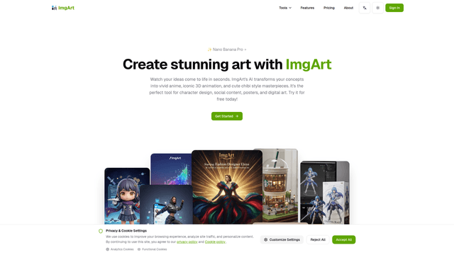 ImgArt - Free AI Image Generator screenshot 1