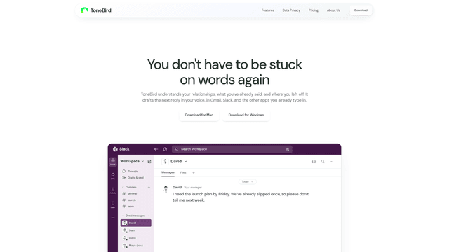 ToneBird.ai screenshot 2