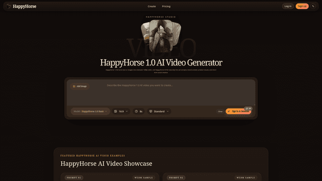 HappyHorse AI screenshot 1
