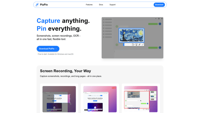 PixPin screenshot 1