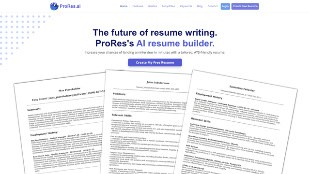 ProRes | AI Enhanced Resumes screenshot 2