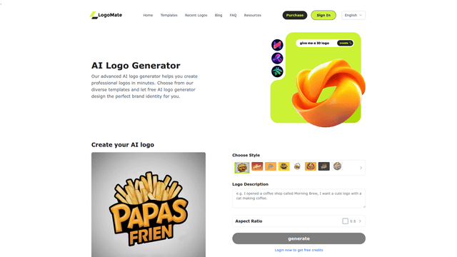 AI Logo Generator - Create Professional Logos Online screenshot 2