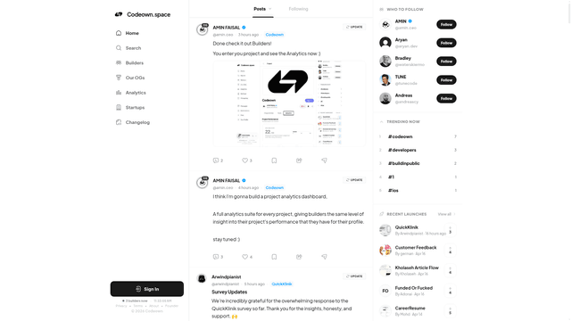 Codeown - Where Builders Ship Together screenshot 2