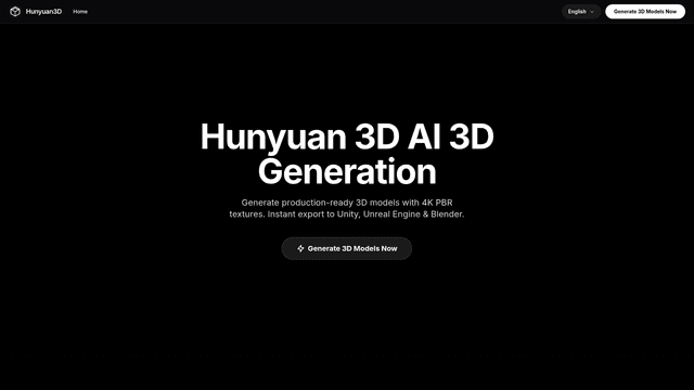 Hunyuan 3D - AI Image to 3D Model Generator screenshot 1