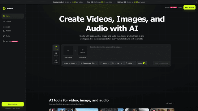 MixVio AI screenshot 2