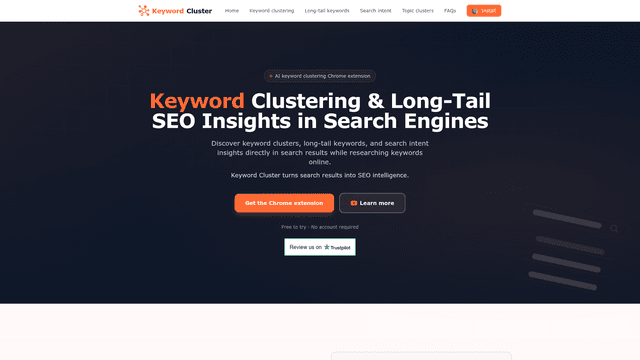 Keyword Clustering Tool screenshot 2